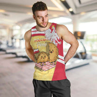 Personalised Poland Pierogi Men Tank Top Polish Dumplings With Coat Of Arms