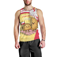 Personalised Poland Pierogi Men Tank Top Polish Dumplings With Coat Of Arms