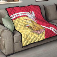 Poland Pierogi Quilt Polish Dumplings With Coat Of Arms