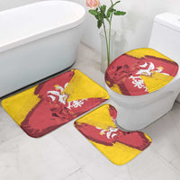 Mermaid of Warsaw Poland Bathroom Set Polish Capital City Grunge Style