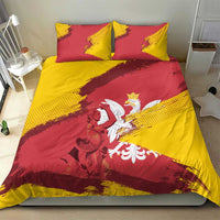 Mermaid of Warsaw Poland Bedding Set Polish Capital City Grunge Style