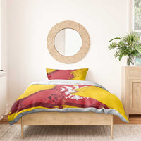 Mermaid of Warsaw Poland Bedding Set Polish Capital City Grunge Style
