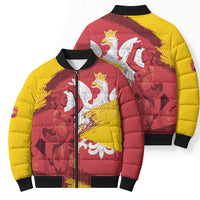 Mermaid of Warsaw Poland Bomber Puffer Jacket Polish Capital City Grunge Style