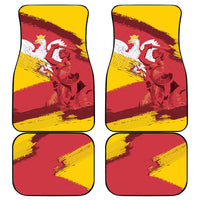 Mermaid of Warsaw Poland Car Mats Polish Capital City Grunge Style