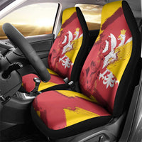 Mermaid of Warsaw Poland Car Seat Cover Polish Capital City Grunge Style