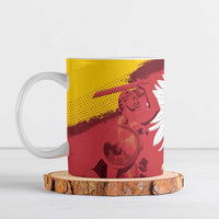 Mermaid of Warsaw Poland Ceramic Mug Polish Capital City Grunge Style
