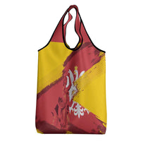 Mermaid of Warsaw Poland Grocery Bag Polish Capital City Grunge Style