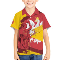 Mermaid of Warsaw Poland Kid Hawaiian Shirt Polish Capital City Grunge Style
