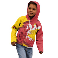 Mermaid of Warsaw Poland Kid Hoodie Polish Capital City Grunge Style