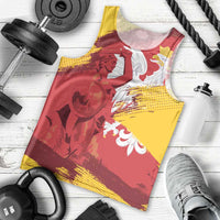 Mermaid of Warsaw Poland Men Tank Top Polish Capital City Grunge Style
