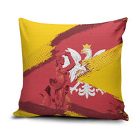 Mermaid of Warsaw Poland Pillow Cover Polish Capital City Grunge Style