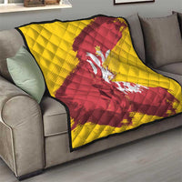 Mermaid of Warsaw Poland Quilt Polish Capital City Grunge Style