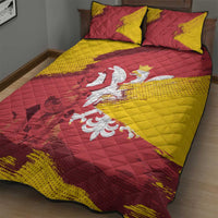 Mermaid of Warsaw Poland Quilt Bed Set Polish Capital City Grunge Style