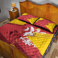 Mermaid of Warsaw Poland Quilt Bed Set Polish Capital City Grunge Style