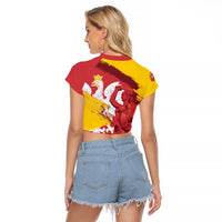 Mermaid of Warsaw Poland Raglan Cropped T Shirt Polish Capital City Grunge Style