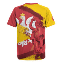 Mermaid of Warsaw Poland Rugby Jersey Polish Capital City Grunge Style