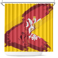 Mermaid of Warsaw Poland Shower Curtain Polish Capital City Grunge Style