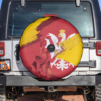 Mermaid of Warsaw Poland Spare Tire Cover Polish Capital City Grunge Style