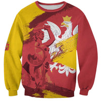 Mermaid of Warsaw Poland Sweatshirt Polish Capital City Grunge Style