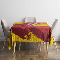 Mermaid of Warsaw Poland Tablecloth Polish Capital City Grunge Style