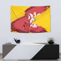 Mermaid of Warsaw Poland Tapestry Polish Capital City Grunge Style