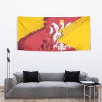 Mermaid of Warsaw Poland Tapestry Polish Capital City Grunge Style