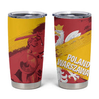 Mermaid of Warsaw Poland Tumbler Cup Polish Capital City Grunge Style