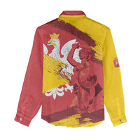 Mermaid of Warsaw Poland Women Casual Shirt Polish Capital City Grunge Style