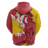 Mermaid of Warsaw Poland Zip Hoodie Polish Capital City Grunge Style