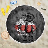 Warsaw Uprising 1944 Poland Beach Blanket Polish Anchor Kotwica