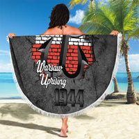 Warsaw Uprising 1944 Poland Beach Blanket Polish Anchor Kotwica