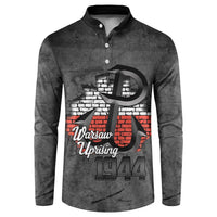 Warsaw Uprising 1944 Poland Button Sweatshirt Polish Anchor Kotwica