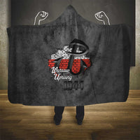 Warsaw Uprising 1944 Poland Hooded Blanket Polish Anchor Kotwica