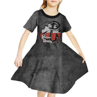 Warsaw Uprising 1944 Poland Kid Short Sleeve Dress Polish Anchor Kotwica
