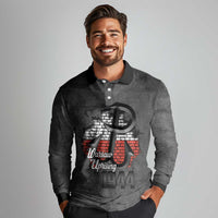 Warsaw Uprising 1944 Poland Long Sleeve Polo Shirt Polish Anchor Kotwica