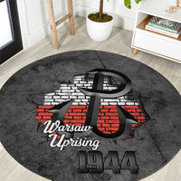 Warsaw Uprising 1944 Poland Round Carpet Polish Anchor Kotwica