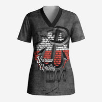Warsaw Uprising 1944 Poland Scrub Top Polish Anchor Kotwica