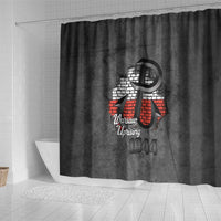Warsaw Uprising 1944 Poland Shower Curtain Polish Anchor Kotwica