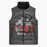 Warsaw Uprising 1944 Poland Sleeveless Puffer Jacket Polish Anchor Kotwica