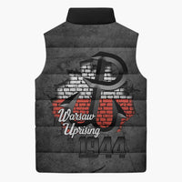 Warsaw Uprising 1944 Poland Sleeveless Puffer Jacket Polish Anchor Kotwica