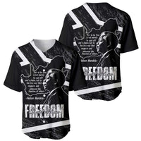 South Africa Freedom Day Baseball Jersey Nelson Mandela With Map