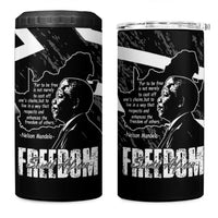 South Africa Freedom Day 4 in 1 Can Cooler Tumbler Nelson Mandela With Map