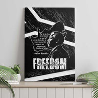 South Africa Freedom Day Canvas Wall Art Nelson Mandela With Map
