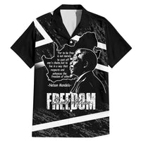 South Africa Freedom Day Family Matching Mermaid Dress and Hawaiian Shirt Nelson Mandela With Map