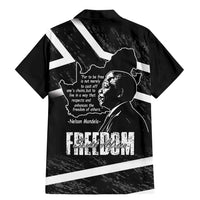 South Africa Freedom Day Family Matching Mermaid Dress and Hawaiian Shirt Nelson Mandela With Map