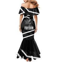 South Africa Freedom Day Family Matching Mermaid Dress and Hawaiian Shirt Nelson Mandela With Map