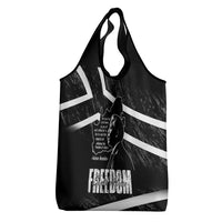 South Africa Freedom Day Grocery Bag Nelson Mandela With Map