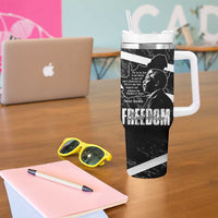 South Africa Freedom Day Tumbler With Handle Nelson Mandela With Map