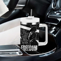 South Africa Freedom Day Tumbler With Handle Nelson Mandela With Map
