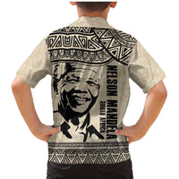 South Africa Nelson Mandela - Father Of Nation Family Matching Mermaid Dress and Hawaiian Shirt Vintage African Pattern
